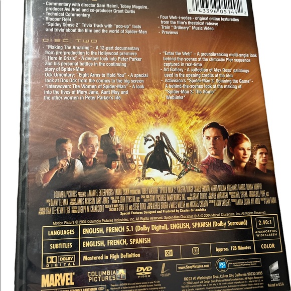 Spider-Man 2 (Widescreen Special Edition) - DVD - Brand New - Picture 2 of 3
